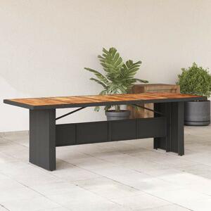 VidaXL Kerti Asztal - Polyrattan - Akácfa - 240cm