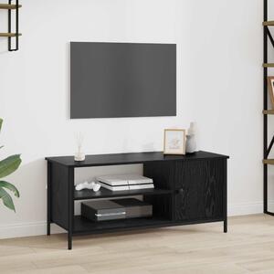 TV szekrény 100 x 40 x 45 cm Fekete tölgy Szerelt Fa