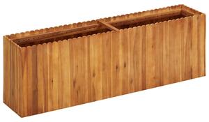 Tömör akácfa kerti magaságyás 150 x 30 x 50 cm