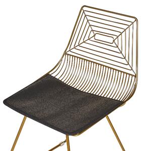 Aranyszínű fém szék kétdarabos szettben BEATTY