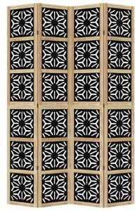 VidaXL Fa Térelválasztó - 4 Paneles - 140x220 cm