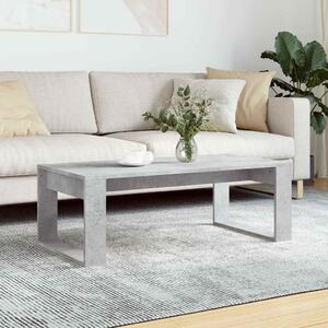 Betonszürke szerelt fa dohányzóasztal 102x50x35 cm