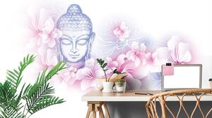 Tapéta Buddha virágok között