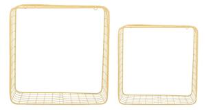 Világossárga acél polc készlet 2 db-os 35 cm Reja – PT LIVING