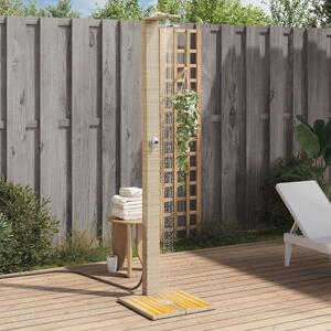 VidaXL Kültéri Zuhanyzó - Polyrattan és Akácfa - 224 cm