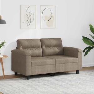Kétszemélyes tópszínű mikroszálas szövetkanapé 120 cm