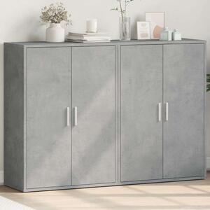 VidaXL Beton Szürke Szekrény 2 db - 60x31x84 cm