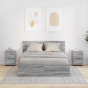 Éjjeliszekrények 2 db Szürke Sonoma 30,5 x 30 x 43 cm