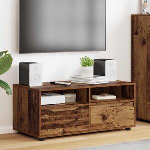TV szekrény 100 x 48 x 43 cm Öreg fa Szerelt Fa