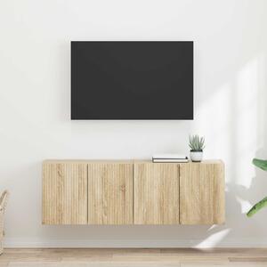 TV Fali Szekrény 2 db Sonoma tölgy Szerelt Fa
