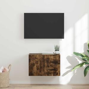 TV Fali Szekrény 59,5 x 31 x 40 cm Füstölt tölgy Szerelt Fa