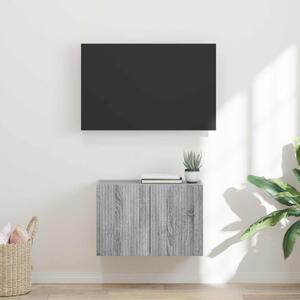 TV Fali Szekrény 59,5 x 31 x 40 cm Szürke Sonoma Szerelt Fa