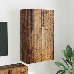 TV Fali Szekrény 59,5 x 31 x 100 cm Öreg fa Szerelt Fa