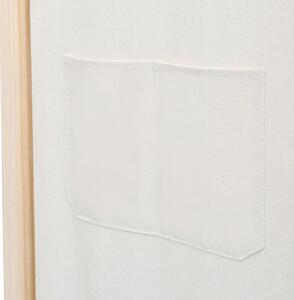 VidaXL krémszínű 4-paneles szövetparaván 160 x 170 x 4 cm