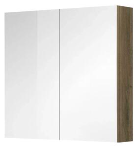 Mereo Mereo, Aira, fürdőszoba konyha 60 cm vagy 80 cm, tükör szekrény, 2x ajtók, Kronberg tölgy, MER-CN717GH