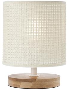 Smarter Sella fa asztali lámpa, fehér, 1xE14 foglalattal