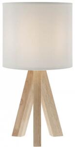 Smarter Zigua fa asztali lámpa, fehér, 1xE27 foglalattal