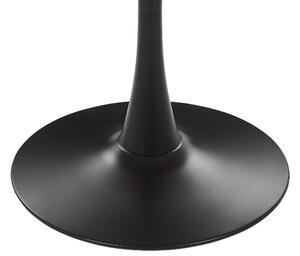 Kerek Sötét Fa és Fekete Étkezőasztal ⌀ 90 cm BOCA