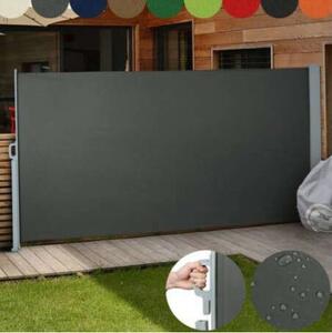 Bewello belátásgátló, Professzionális szélvédő, árnyékoló oldalsó napellenző 300 cm x 150 cm antracit