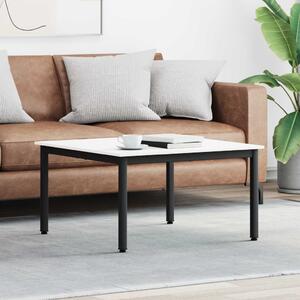 Dohányzóasztal Fehér 80 x 80 x 45 cm Tömör fenyőfa