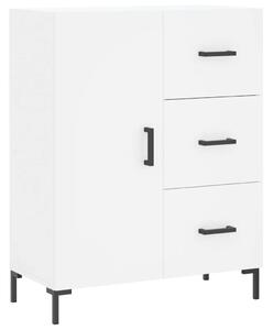 VIDAXL Fehér Fa Tálalószekrény - 3 Fiók, 69,5x34x90 cm