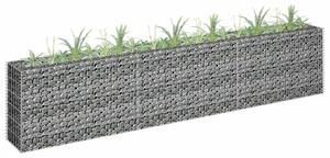 Horganyzott acél gabion magaságyás 270 x 30 x 60 cm