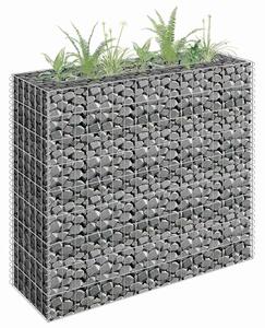 Horganyzott acél gabion magaságyás 90 x 30 x 90 cm