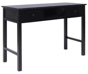 Fekete fa íróasztal 110 x 45 x 76 cm