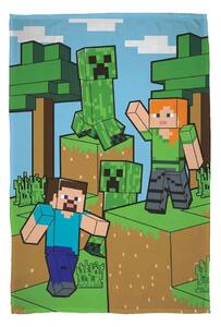Minecraft polár takaró Steve és Alex 100x150cm