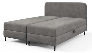 FUBU ágyneműtartós boxspiring ágy 200x200 - sötétszürke