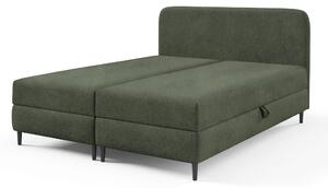 FUBU ágyneműtartós boxspiring ágy 200x200 - olivazöld