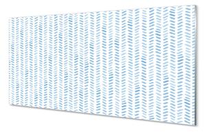 Üvegképek Kék csíkos halszálkás 100x50 cm