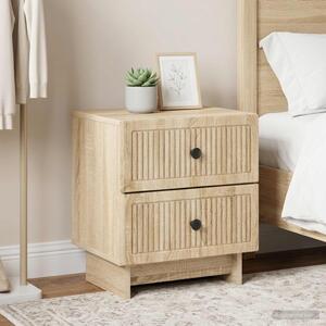 Éjjeliszekrény 2 db Sonoma Tölgy 43 x 34,5 x 47,5 cm Szerelt Fa