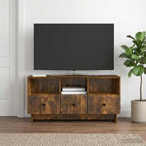 TV szekrény fiókkal Füstös Tölgy 102 x 34,5 x 50 cm Szerelt Fa