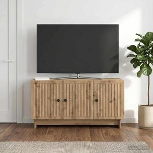 TV szekrény 99 x 34,5 x 50 cm Kézműves Tölgy Szerelt Fa