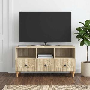TV szekrény 102 x 34,5 x 50 cm Sonoma tölgy Mérnöki fa