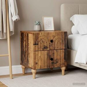 Éjjeliszekrény 2 db Antik Fa 43 x 34,5 x 48 cm Szerelt Fa