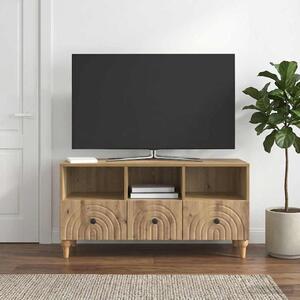 TV szekrény 102 x 34,5 x 50 cm Kézműves Tölgy Mérnöki fa
