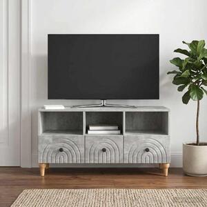 TV szekrény 102 x 34,5 x 50 cm Beton Szürke Mérnöki fa