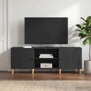 TV szekrény 150 x 31 x 50 cm Fekete Szerelt Fa