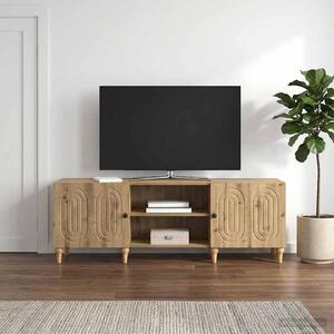 TV szekrény 150 x 31 x 50 cm Kézműves Tölgy Szerelt Fa