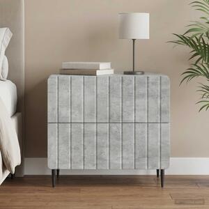 Éjjeliszekrény Betonszürke 62 x 34,5 x 49,5 cm Szerelt Fa