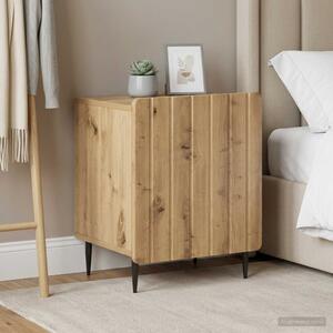 Éjjeliszekrény 2 db Kézműves Tölgy 43 x 34,5 x 52 cm Szerelt Fa