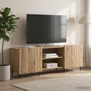 TV szekrény 150 x 31 x 52 cm Kézműves Tölgy Szerelt Fa