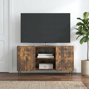 TV szekrény 102 x 34,5 x 52 cm Füstös Tölgy Szerelt Fa