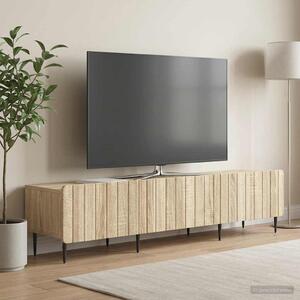 TV szekrény 147 x 34,5 x 32 cm Sonoma Tölgy Szerelt Fa