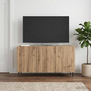 TV szekrény 99 x 34,5 x 52 cm Kézműves Tölgy Szerelt Fa