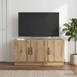 TV szekrény 99 x 34,5 x 47 cm Kézműves Tölgy Szerelt Fa