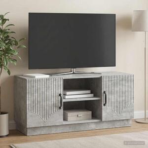 TV szekrény 102 x 34,5 x 47 cm Betonszürke Szerelt Fa