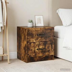 Éjjeliszekrény 2 db Füstös Tölgy 43 x 34,5 x 44,5 cm Szerelt Fa